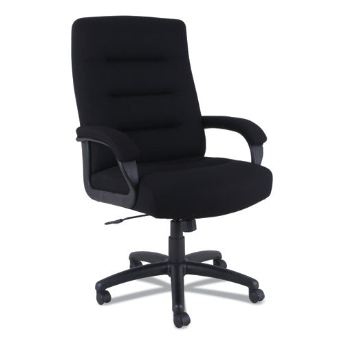 Alera Kesson Series High-back Office Chair, Supports Up To 300 Lbs., Black Seat-black Back, Black Base