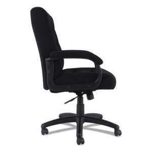 Alera Kesson Series Mid-back Office Chair, Supports Up To 300 Lbs., Black Seat-black Back, Black Base
