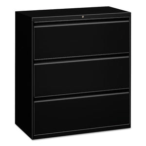 ESALELF3041BL - THREE-DRAWER LATERAL FILE CABINET, 30W X 18D X 39 1-8H, BLACK