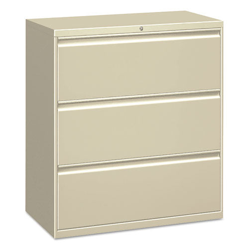 ESALELF3041PY - THREE-DRAWER LATERAL FILE CABINET, 30W X 18D X 39 1-8H, PUTTY