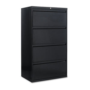 ESALELF3054BL - FOUR-DRAWER LATERAL FILE CABINET, 30W X 18D X 52 1-2H, BLACK