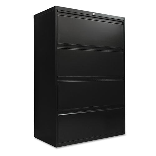 ESALELF3654BL - FOUR-DRAWER LATERAL FILE CABINET, 36W X 18D X 52 1-2H, BLACK