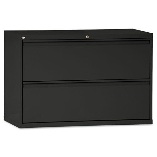 ESALELF4229BL - TWO-DRAWER LATERAL FILE CABINET, 42W X 18D X 28 3-8H, BLACK