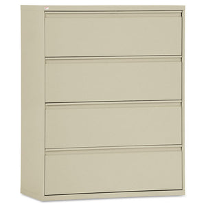 ESALELF4254PY - FOUR-DRAWER LATERAL FILE CABINET, 42W X 18D X 52 1-2H, PUTTY