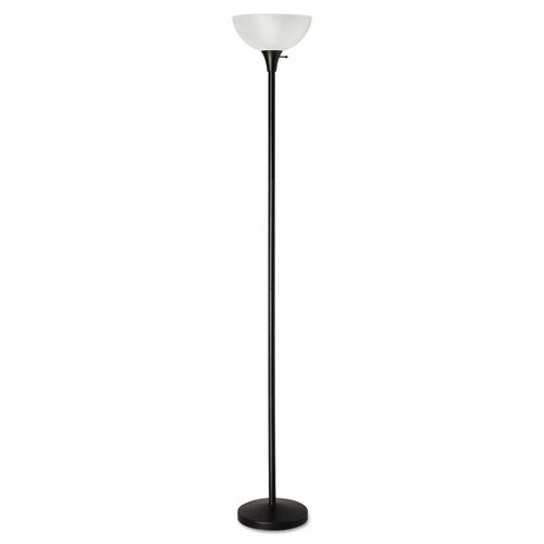 ESALELMPF72B - Floor Lamp, 71" High, Translucent Plastic Shade, Black