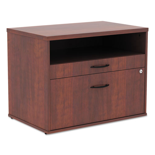 ESALELS583020MC - Alera Open Office Series Low File Cab Cred, 29 1-2x19 1-8x22 7-8, Med. Cherry