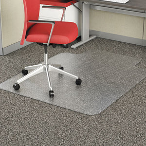 ESALEMAT4553CFPL - OCCASIONAL USE STUDDED CHAIR MAT FOR FLAT PILE CARPET, 45 X 53, WIDE LIPPED, CR