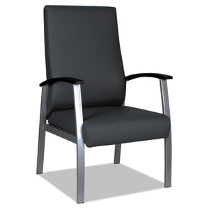 ESALEML2419 - ALERA METALOUNGE SERIES HIGH-BACK GUEST CHAIR, 21.85" X 23.62" X 17.71", BLACK