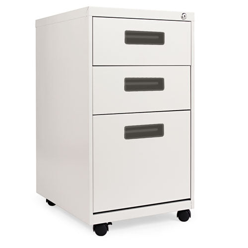 ESALEPABBFLG - Three-Drawer Metal Pedestal File, 14 7-8w X 19-1-8d X 27-3-4h, Light Gray