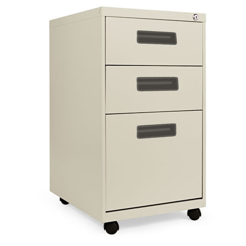 ESALEPABBFPY - Three-Drawer Metal Pedestal File, 14 7-8w X 19-1-8d X 27-3-4h, Putty