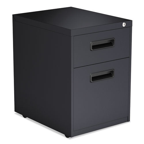 ESALEPABFCH - Two-Drawer Metal Pedestal File, 14 7-8w X 19 1-8d X 21 3-4h, Charcoal