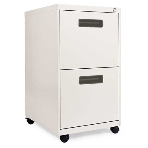 ESALEPAFFLG - Two-Drawer Metal Pedestal File, 14 7-8w X 19-1-8d X 27-3-4h, Light Gray