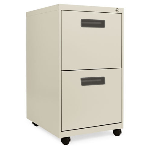 ESALEPAFFPY - Two-Drawer Metal Pedestal File, 14 7-8w X 19-1-8d X 27-3-4h, Putty