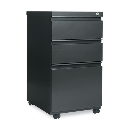 ESALEPBBBFCH - Three-Drawer Metal Pedestal File W-full-Length Pull, 14 7-8 X 19 1-8, Charcoal