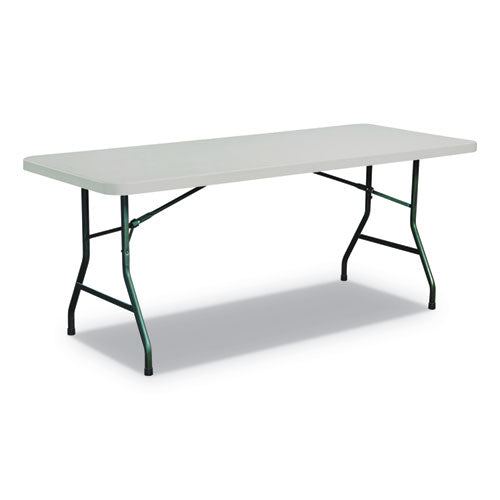 ESALEPT7230G - RECTANGULAR PLASTIC FOLDING TABLE, 72W X 30D X 29H, GRAY