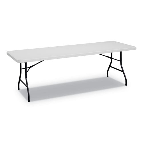 ESALEPT9630G - RECTANGULAR PLASTIC FOLDING TABLE, 96W X 30D X 29H, GRAY