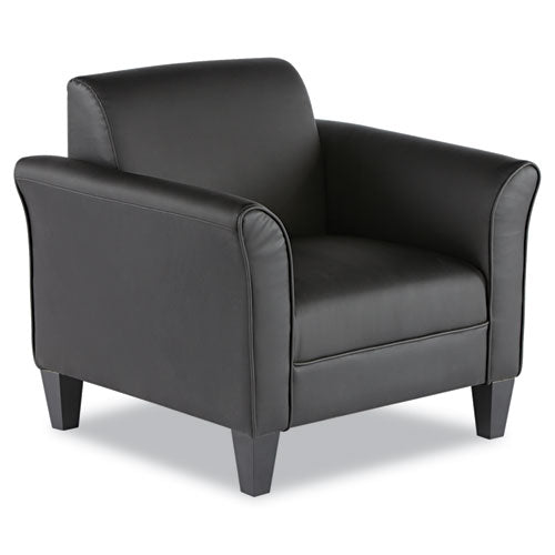 ESALERL23LS10B - Alera Reception Lounge Series Club Chair, Black-black Leather