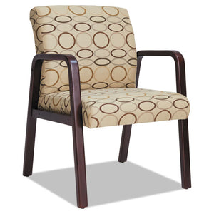 ESALERL4351M - Alera Reception Lounge Series Guest Chair, Mahogany-tan Fabric