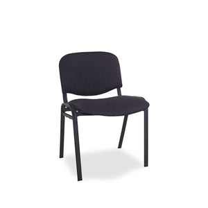 ESALESC67FA10B - Alera Continental Series Stacking Chairs, Black Fabric Upholstery, 4-carton