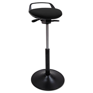 ESALESQ600 - Perch Sit Stool, Black With Black Base