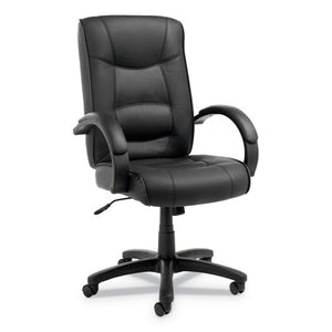 ESALESR41LS10B - Alera Strada Series High-Back Swivel-tilt Chair, Black Top-Grain Leather