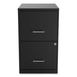 Soho Vertical File Cabinet, 2 Drawers: File-file, Letter, Black, 14" X 18" X 24.1"