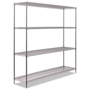 ESALESW207218BA - BA PLUS WIRE SHELVING KIT, 4 SHELVES, 72" X 18" X 72", BLACK ANTHRACITE+