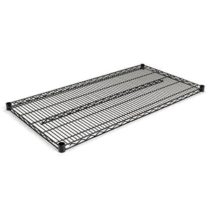 ESALESW584824BL - Industrial Wire Shelving Extra Wire Shelves, 48w X 24d, Black, 2 Shelves-carton