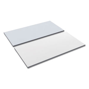 ESALETT4824WG - Reversible Laminate Table Top, Rectangular, 47 5-8w X 23 5-8d, White-gray
