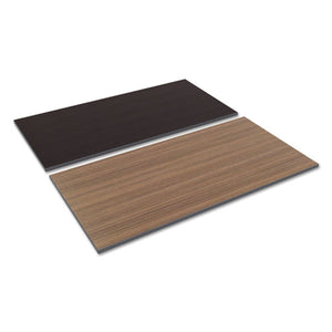 ESALETT6030EW - Reversible Laminate Table Top, Rectangular, 59 1-2w X 29 1-2d, Espresso-walnut