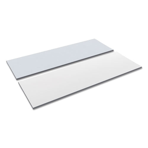 ESALETT7224WG - Reversible Laminate Table Top, Rectangular, 71 1-2w X 23 5-8d, White-gray