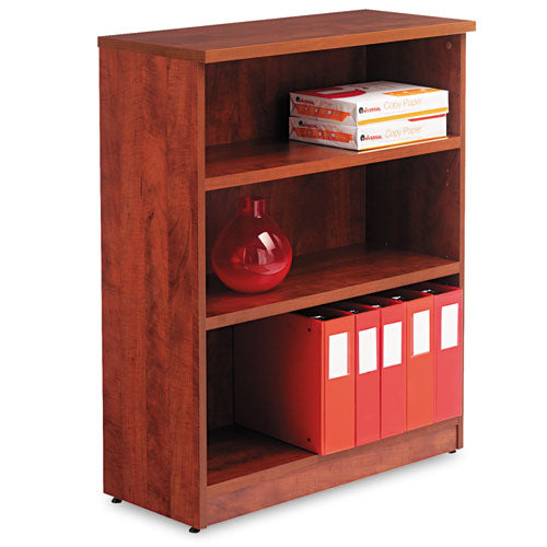 ESALEVA634432MC - Alera Valencia Series Bookcase, Three-Shelf, 31 3-4w X 14d X 39 3-8h, Med Cherry