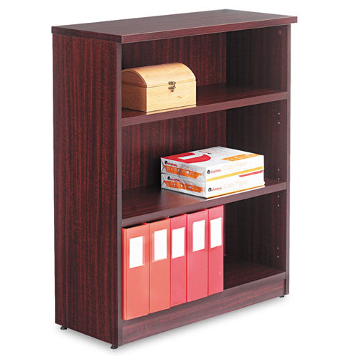 ESALEVA634432MY - Alera Valencia Series Bookcase, Three-Shelf, 31 3-4w X 14d X 39 3-8h, Mahogany