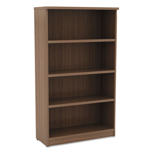 ESALEVA635632WA - Alera Valencia Series Bookcase, Four-Shelf, 31 3-4w X 14d X 55h, Modern Walnut