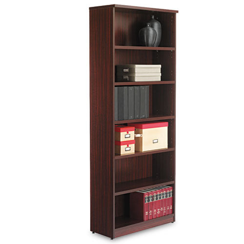 ESALEVA638232MY - Alera Valencia Series Bookcase, Six-Shelf, 31 3-4w X 14d X 80 3-8h, Mahogany
