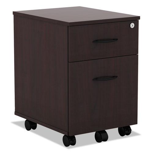 ESALEVABFMY - Alera Valencia Series Mobile B-f Pedestal, 15 7-8w X 19 1-8d X 22 7-8h, Mahogany