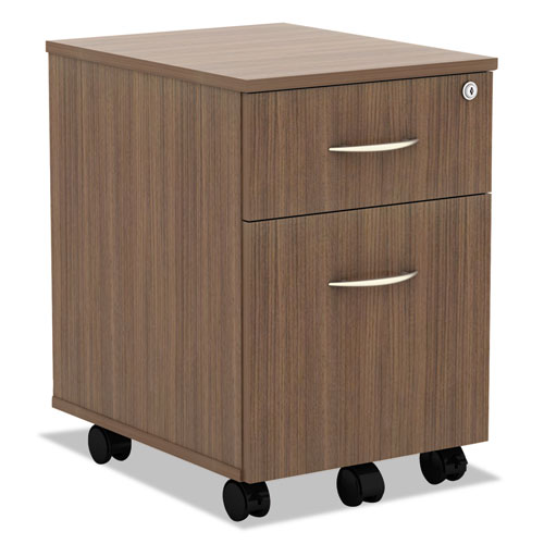 ESALEVABFWA - Alera Valencia Series Mobile Box-file Pedestal, 15 7-8 X 19 1-8 X 22 7-8, Walnut