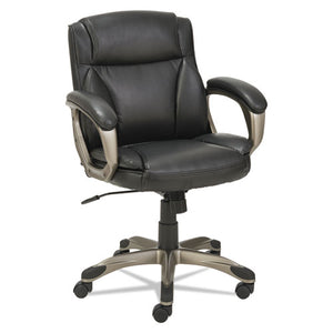 ESALEVN6119 - Alera Veon Series Low-Back Leather Task Chair W-coil Spring Cushioning, Black