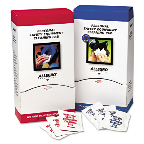 ESALG1001 - Respirator Cleaning Pads, 5 X 7, White, 100-box