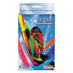 ESALL07706 - Brites Pic-Pac Rubber Bands, Blue-orange-yellow-lime-purple-pink, 1-1-2-Oz Box