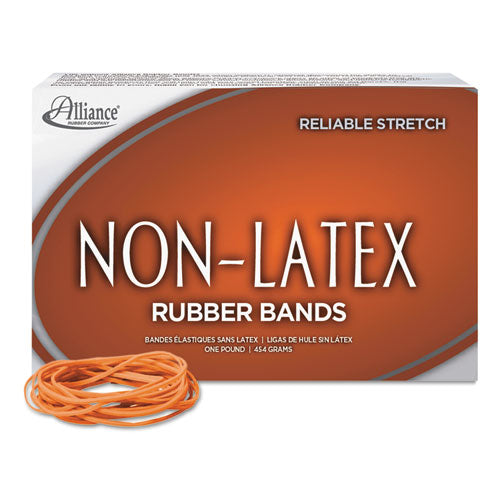 ESALL37196 - Non-Latex Rubber Bands, Sz. 19, Orange, 3-1-2 X 1-16, 1440 Bands-1lb Box