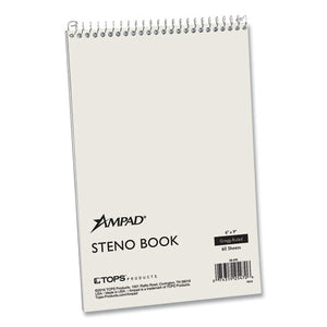 Steno Books, Pitman Rule, White Cover, 6 X 9, 60 Green Tint Sheets