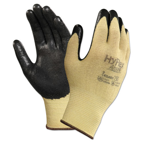 ESANS115007 - Hyflex Cr Gloves, Size 7, Yellow-black, Kevlar-nitrile, 24-pack