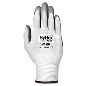 ESANS118008 - Hyflex Foam Gloves, White-gray, Size 8, 12 Pairs