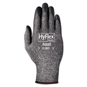 ESANS1180110 - Hyflex Foam Gloves, Dark Gray-black, Size 10, 12 Pairs
