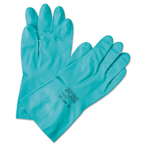 ESANS371858 - Sol-Vex Sandpatch-Grip Nitrile Gloves, Green, Size 8