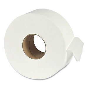 Recycled One-ply Jumbo Bathroom Tissue, Septic Safe, White, 3.5" X 3,000 Ft, 12 Rolls-carton