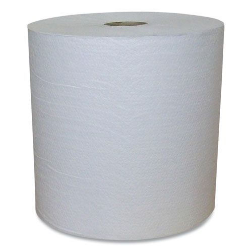 Recycled Hardwound Paper Towels, 1-ply, 1.8 Core, 7.88 X 800 Ft, White, 6 Rolls-carton