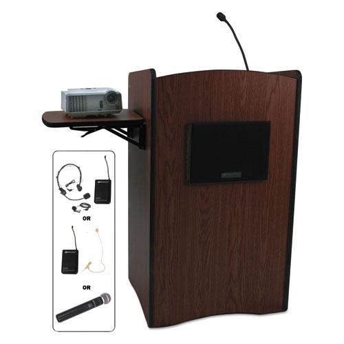 ESAPLSW3230MH - Multimedia Smart Computer Wireless Lectern, 25-1-2w X 20-1-4d X 43-1-2h,mahogany