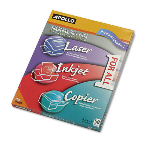ESAPOUF1000E - Color Laser-inkjet Transparency Film, Letter, Clear, 50-box